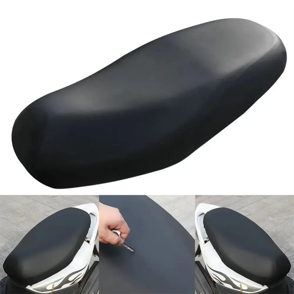 

Black Motorcycle Seat Cover Waterproof Dustproof Sunscreen Scooter Cushion Non-slip Breathable Seat Protector