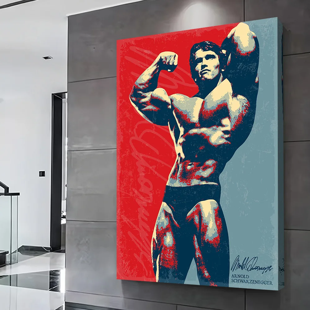 Arnold Schwarzenegger Poster Customizable Printed Canvas Painting for Pictures Wall Art Interior Accessories Home and Decoration