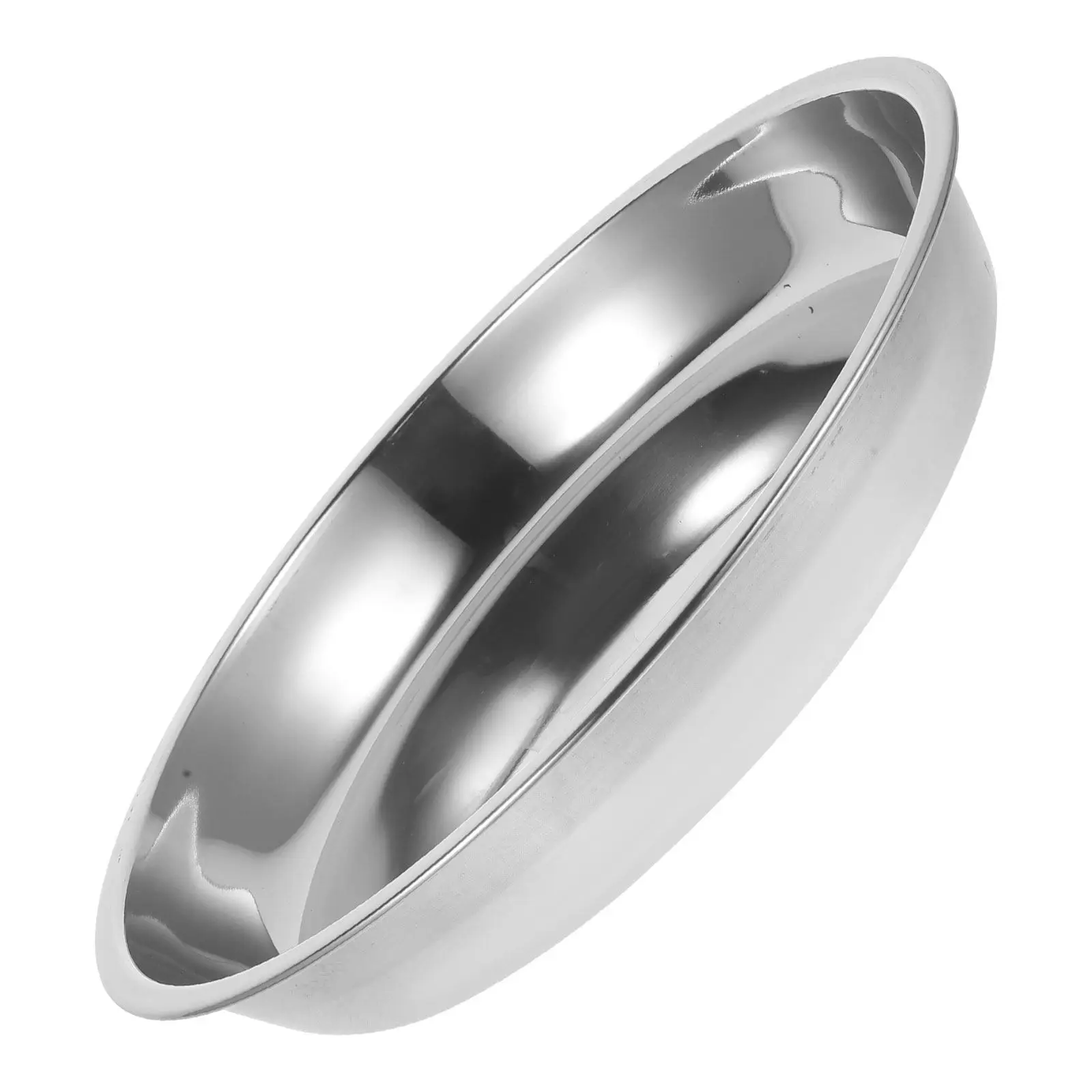 Stainless Steel Pasta Plate Large Round Metal Food Dish for Family Reunions Parties Birthdays Anniversaries Barbecue Mixing