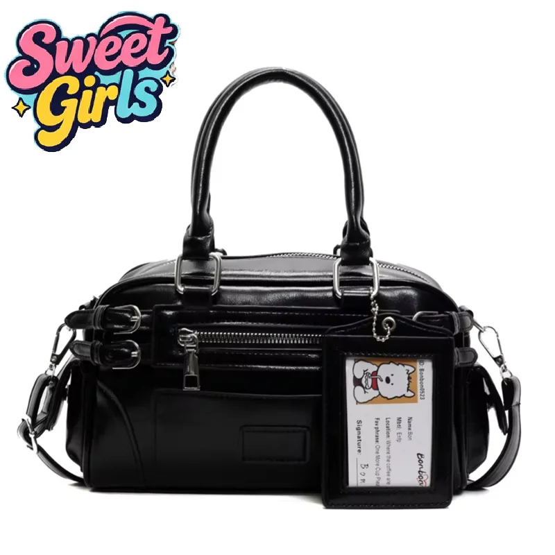 

Stylish Design Glossy PU Sqeare Shoulder & Crossbody Bags Solid Zipper Hot Trendy Designer Style Handbags for Women