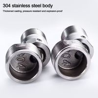 Stainless Steel Angled Curved Foot Angle Adjustment 360° Rotatable Shower Faucet Adapter Wall Mounted Eccentric Screw Corner