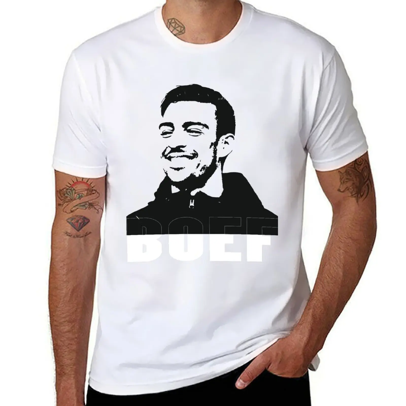 

BOEF T-Shirt anime t shirts oversize man t shirts for men T-Shirt