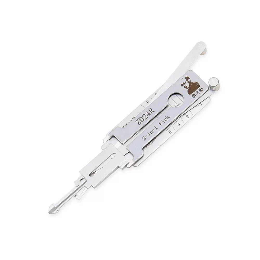 Li Zhiqin ZD24R Lock Pick Tool Flat Milling Lis Two in One Model Professional Locksmith Repair Tools