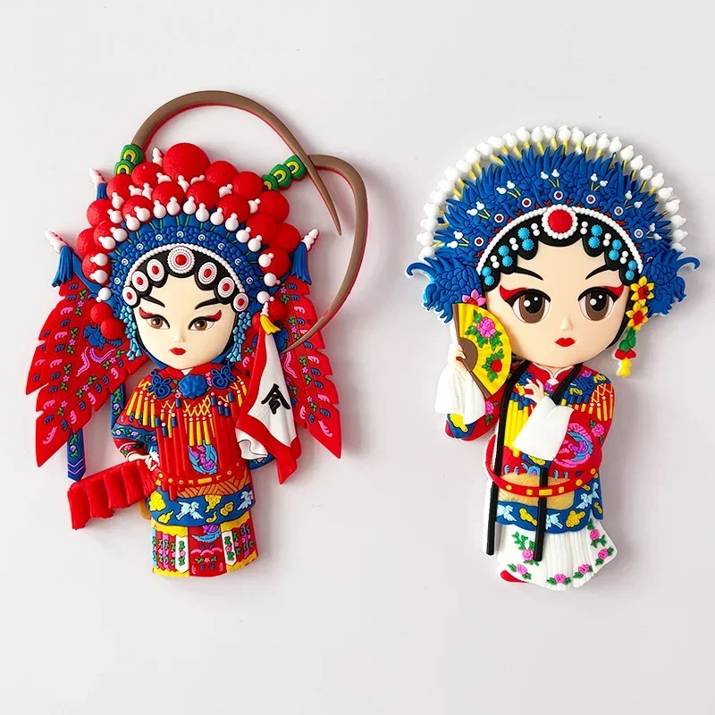 

Creative cartoons, Peking opera, opera characters, refrigerator magnets, magnetic magnets, Chinese style features