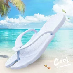 Ladies Slippers Travel Portable Folding Hotel Bath Slip Resistant Slippers Lovers Beach Outside Flip Flops Men Slipper Shoe