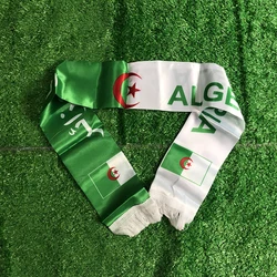 SKY FLAG Algeria scarf 14*130cm Algeria flag Custom Scarf football team Scarf Printing Satin Algeria banner