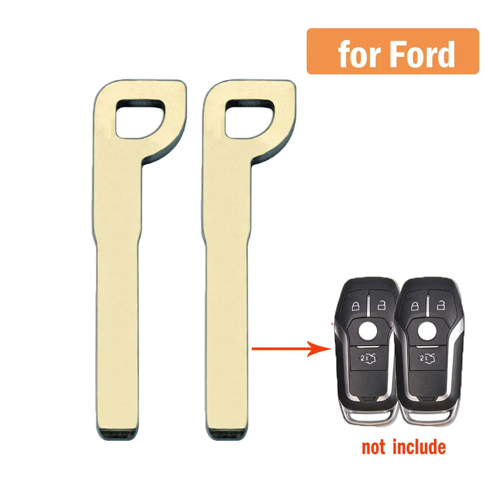 10pcs Key Blank for Ford Mustang Edge Explorer F-150 Fusion Mondeo Kuka for Lincoln MKC MKZ Remote Key Uncut Blade Replacement