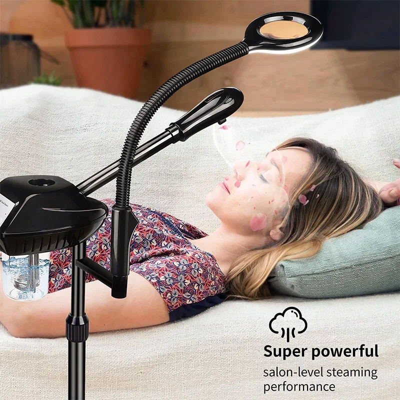 110V/220V Professional Facial Nano Steamer, Facial Care Tool, Upright Facial Steamer, Deep Cleansing and Pore Opening