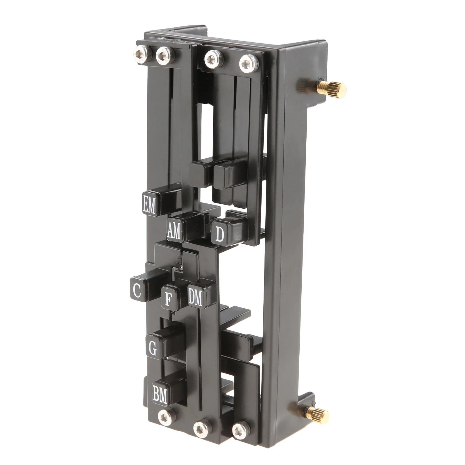 Presse-accord pour guitare noir/blanc, adapté aux guitares acoustiques de 38 à 41 pouces, outil d'apprentissage assisté portable pour débutants, 1 pièce