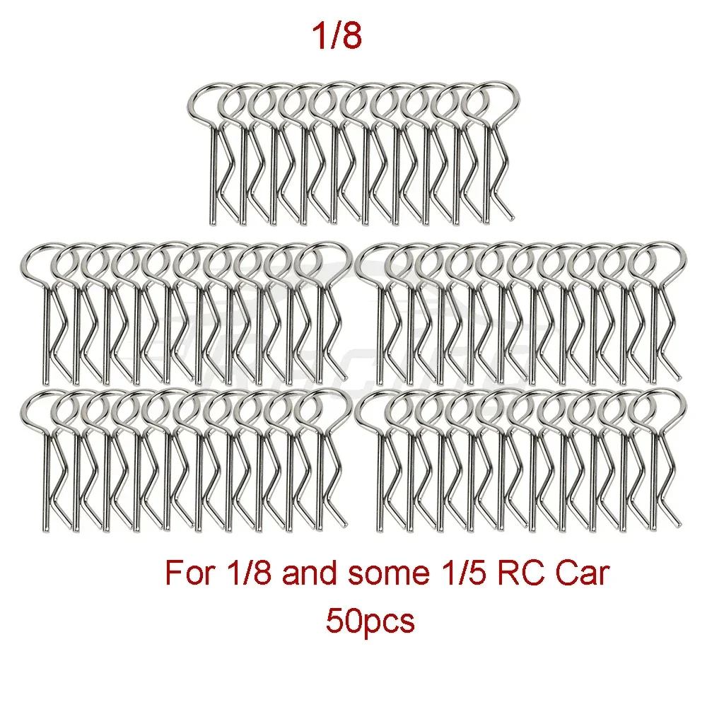 20/50 1/8 1/10 1/12 1/14 1/16 1/18 RC Auto Karosserie R Clips Karosserie Pin Metall Körper Shell Clip Pin Buggy Lkw Spielzeug Zubehör