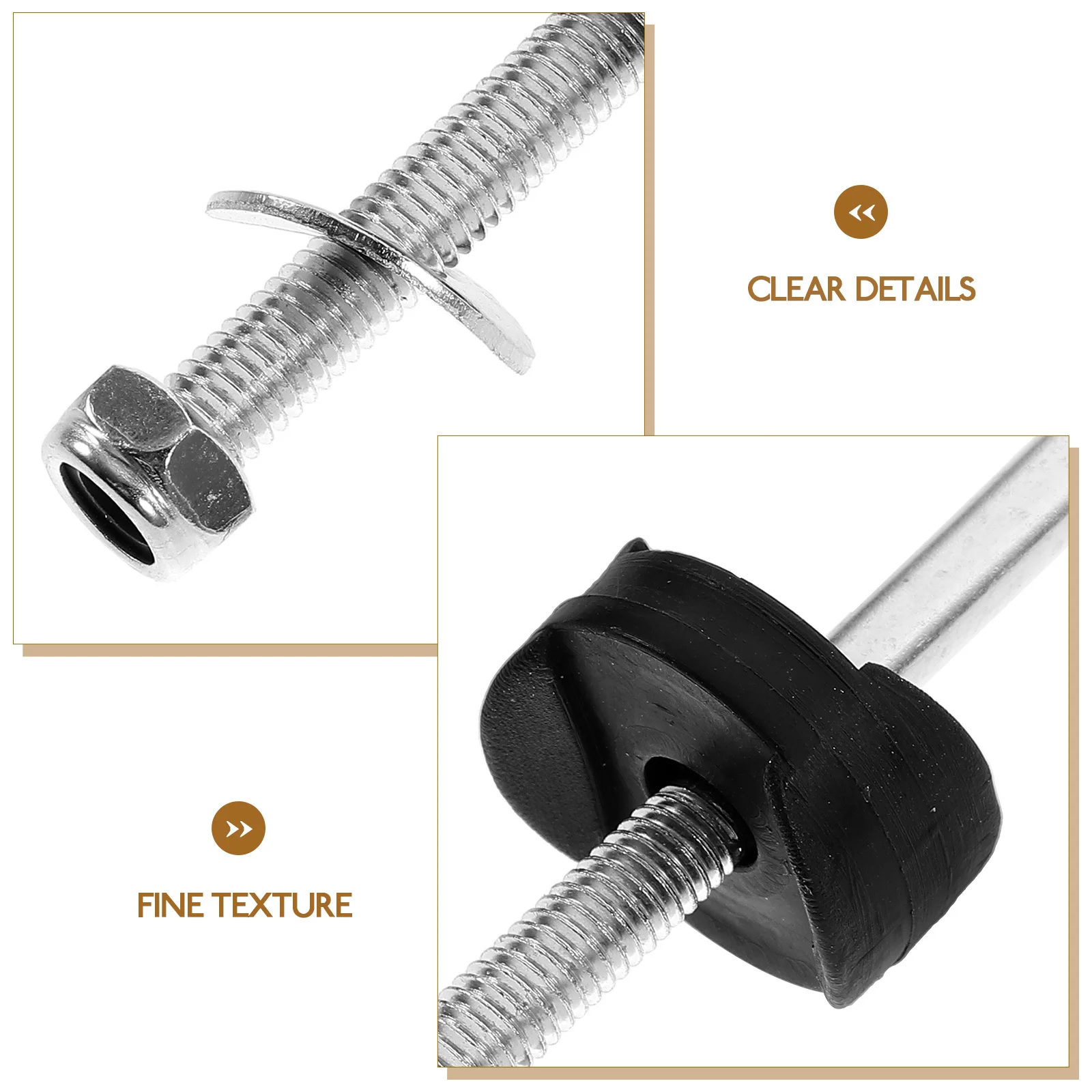 12Pcs Wear-Resistant Trampoline Screws Sturdy Fixing Fasteners Long Life Replacement for Safety Net Stability Reliable Bounce