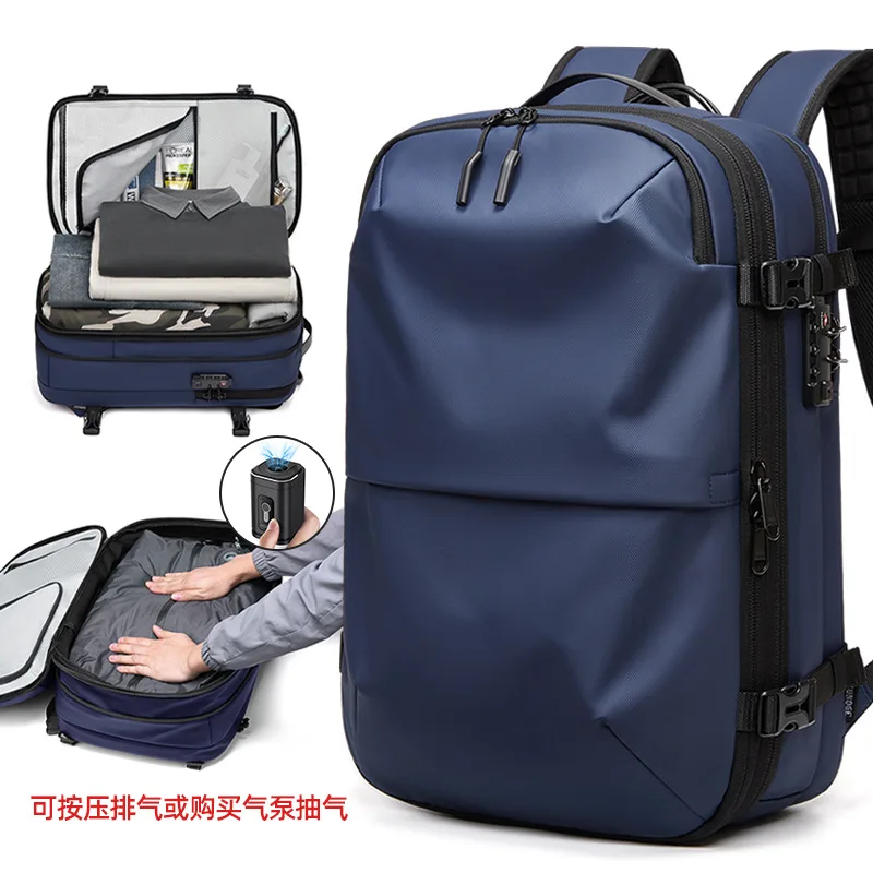 

Компрессионный дорожный рюкзак с вакуумным хранением, вместительный, водонепроницаемый, деловой рюкзак для ноутбука