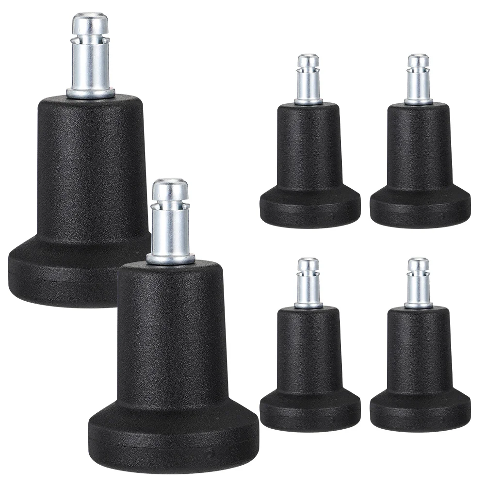 

6pcs Fixed Feet For Replacement Plug-In Casters For Office Home Desk Chair Multifunction Furniture Chair Leveler Wheels Caster