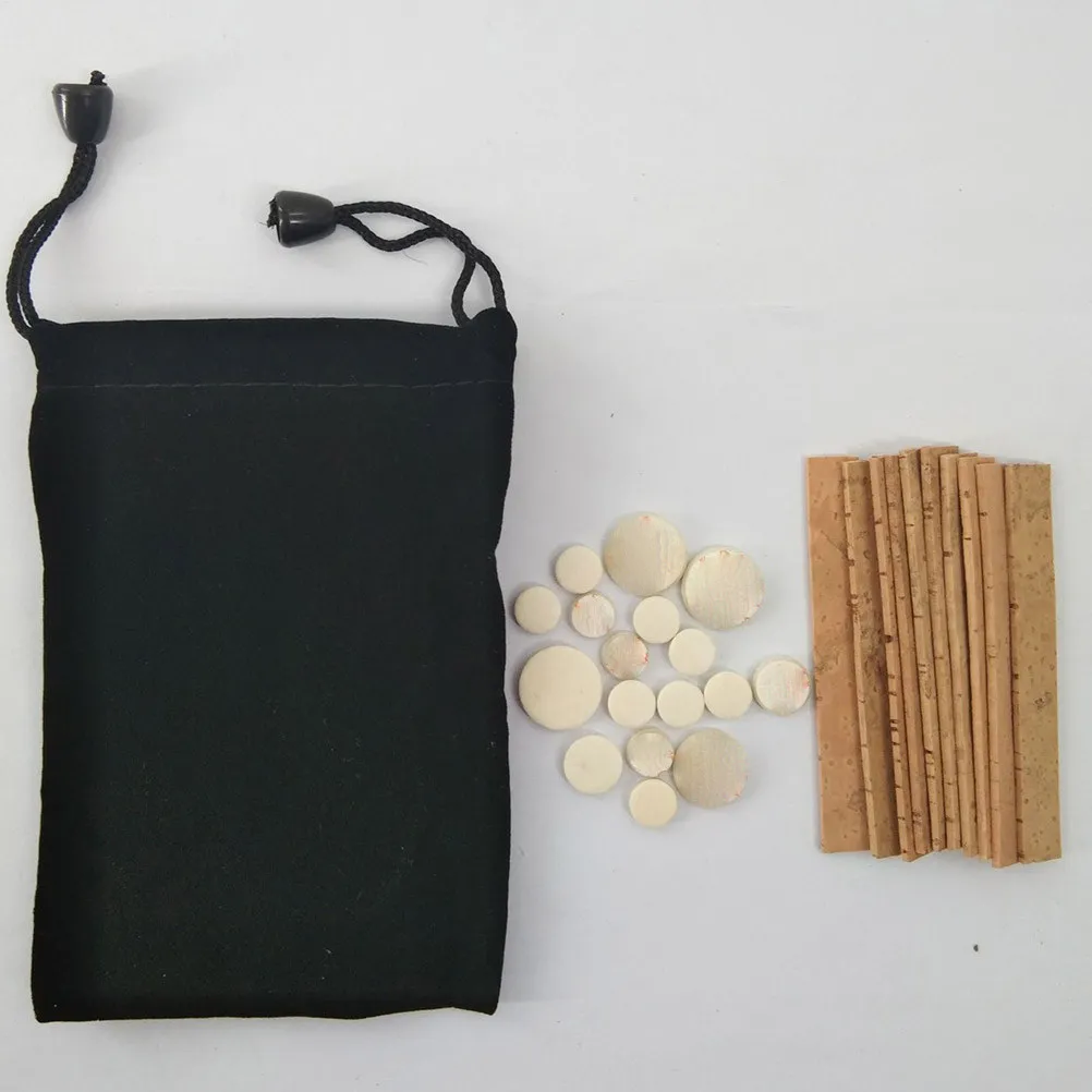 27Pcs Clarinet Instrument Repair Accessories Neck Joint Cork Clarinet Pad Assorted Colors Essential Parts for Instrument