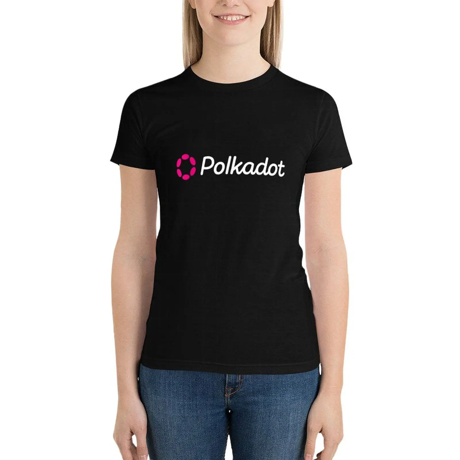 Polkadot cryptocurrency - Polkadot DOT T-Shirt Female clothing oversized clothes for woman