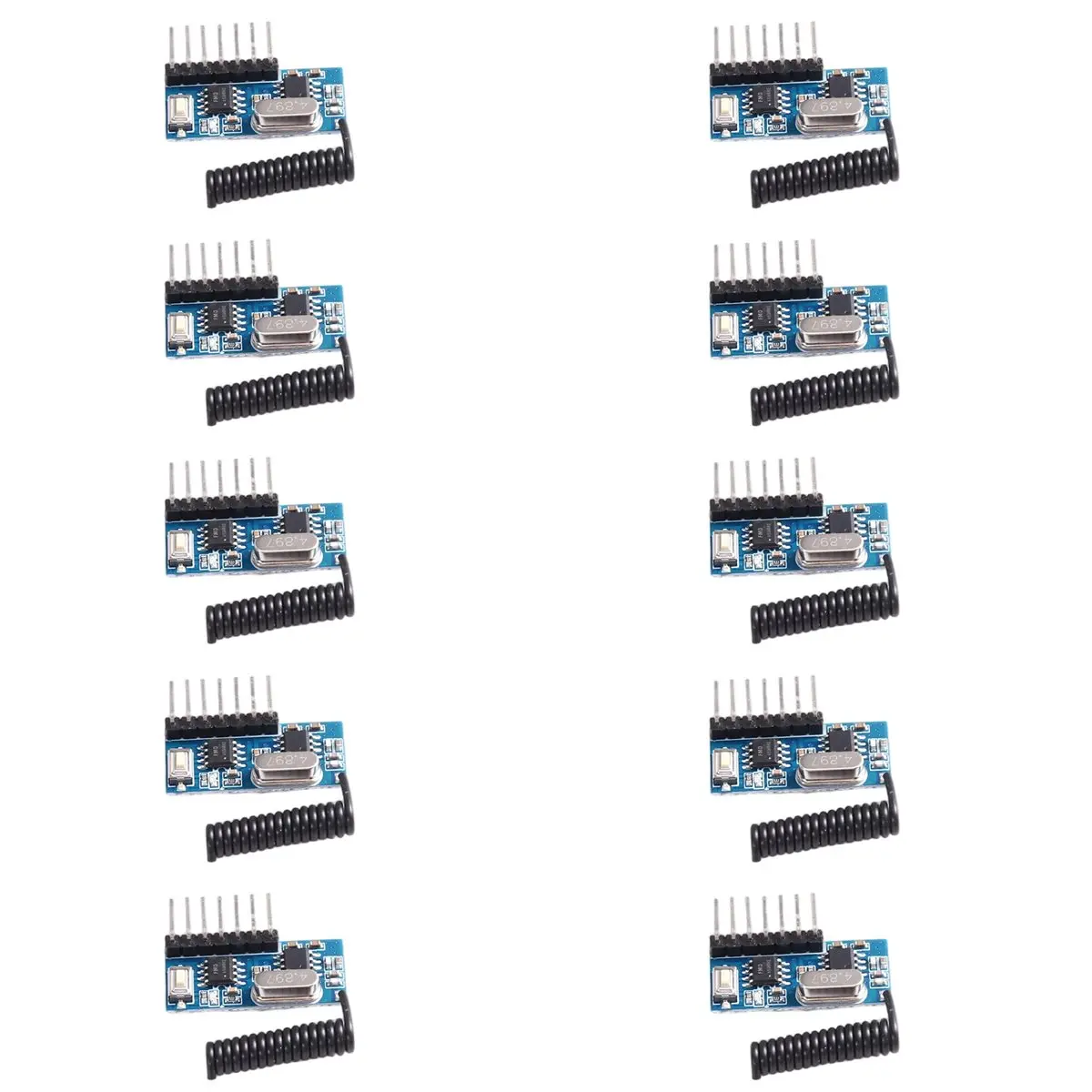 DTC5 10pcs Receiver Module 315 MHz with 4CH Output and Learning Code Decoder for Remote Controls Encoding