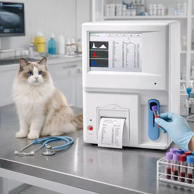 Medical diagnostic equipment, automatic analyzer, three-part veterinary chemistry analyzer