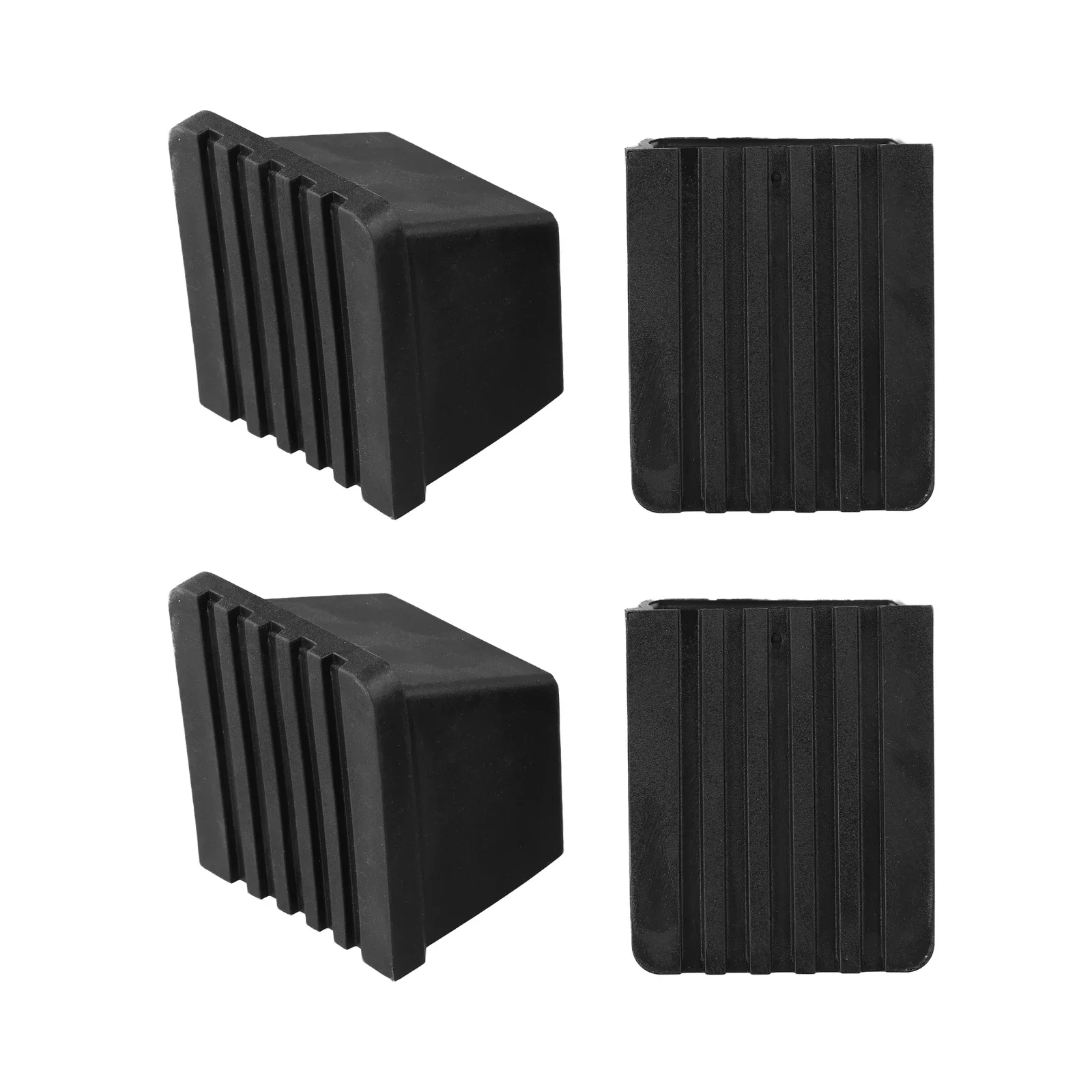 Device Gym Equipment Covers Black Fitness Equipment End Cap Non-Slip Covers Rubber Material Gym Floor Protection