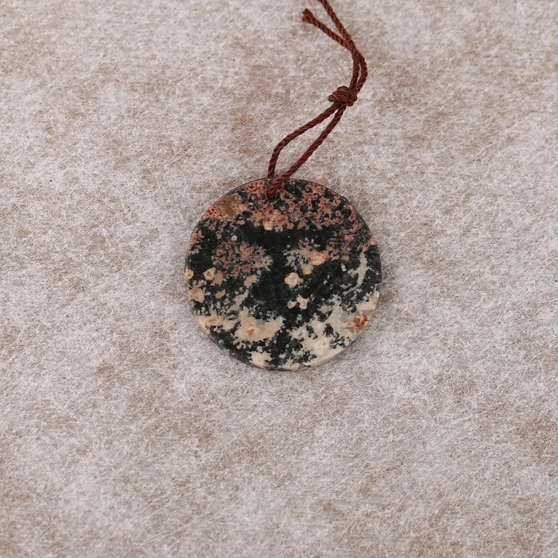 

B&F Snow Flake Obsidian Natural Stone Pendant Beads for Jewelry Making Handmade Unique Geometric Shape Beads for Crafting