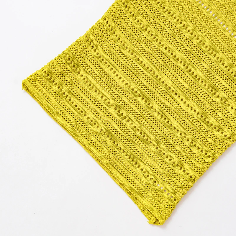 

Новинка лета 202, женский трикотажный трикотаж с вырезами Ne Hanging Texture ort Sle Commute Faion, полиэфирное волокно Z