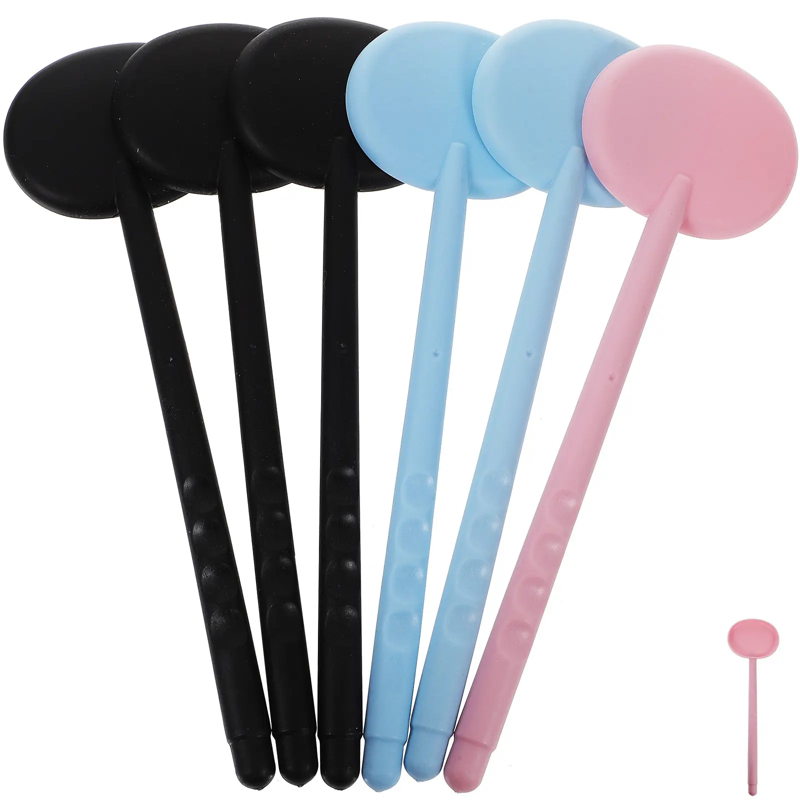 6Pcs Premium Plastic Eye Occluder with Ergonomic Non Slip Handle Vision Testing Tool for Optometry School Clinic Home