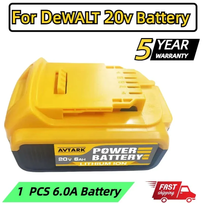 

For dewalt DCB200 18Volt 20V Battery Compatible power Tools 18V 12.0Ah rechargeable electric tool Lithium batteries 20V 12.0Ah