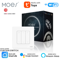 MOES Tuya Smart ZigBee 3.0 Curtain Switch Smart Home Roller Shutter Electric Curtains Blind Motor Works With Alexa/Google Home