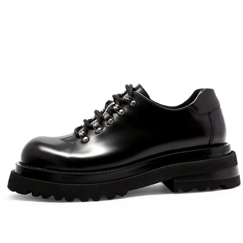 Wedding Height-increasing Shoes for Men's Dress Shoes Business Genuine Leather Groom's Thick Bottom Height Increasing Shoes Male