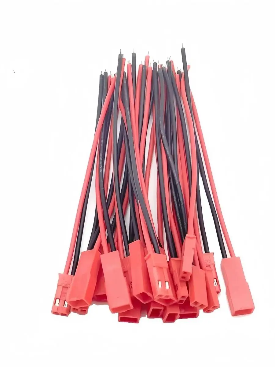 10 paires de connecteurs JST 24 AWG, 2 broches, mâle et femelle, câble pour bande de lampe LED, adaptateur de batterie pour jouets RC, 10cm
