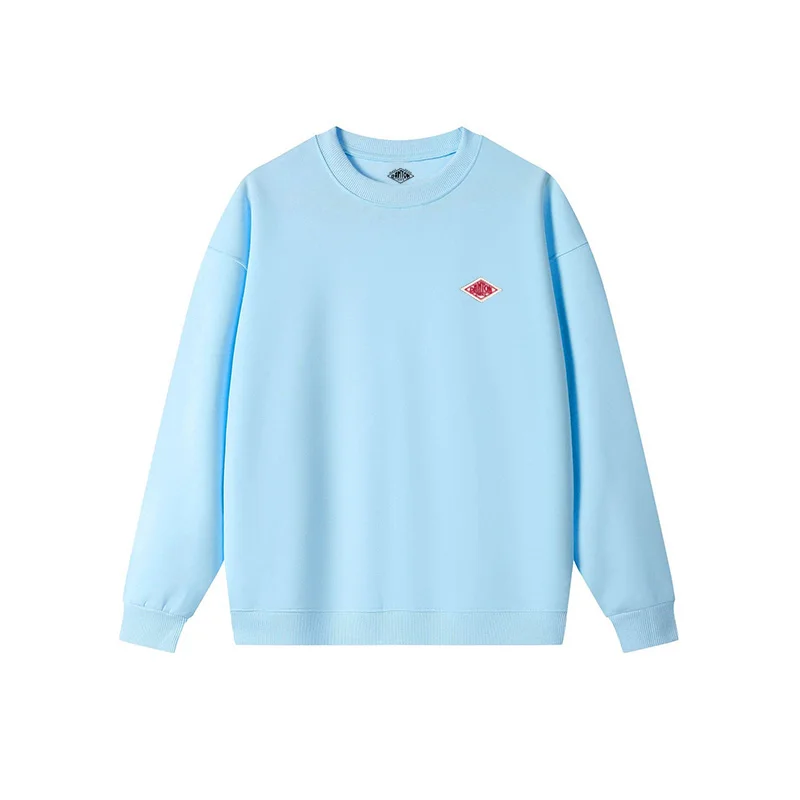 2025, nach Japan exportiert, Frühlings-dünnes Sweatshirt für Männer/Frauen, gleiche Stickerei, Marke, Baumwolle, O-Ausschnitt, lange Ärmel, lockere Trainingsanzug-Oberteile