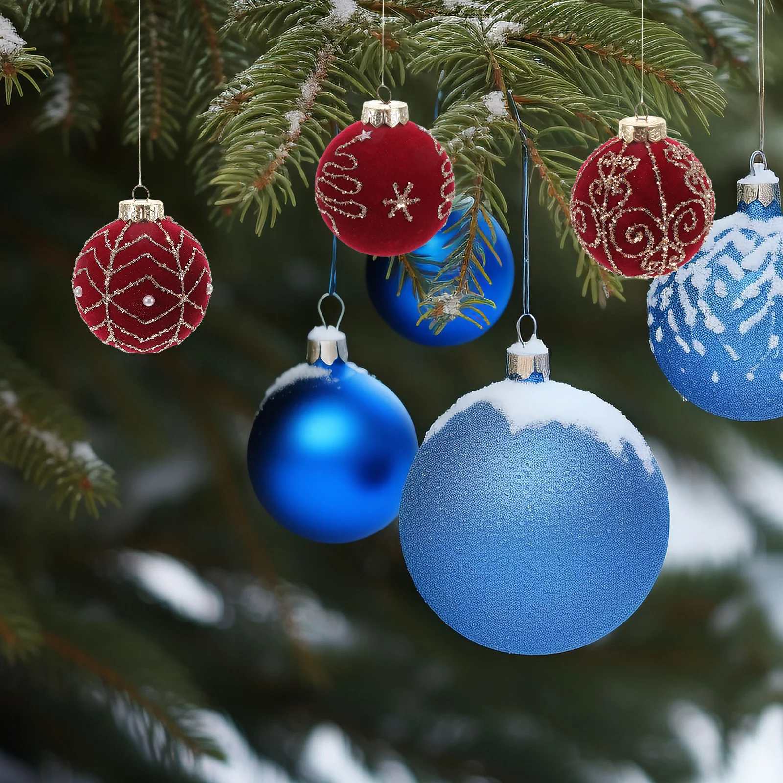 

Christmas Tree Accessories Decorative Ball Party Supplies Balls Hanging Shatterproof Ornaments Sphere