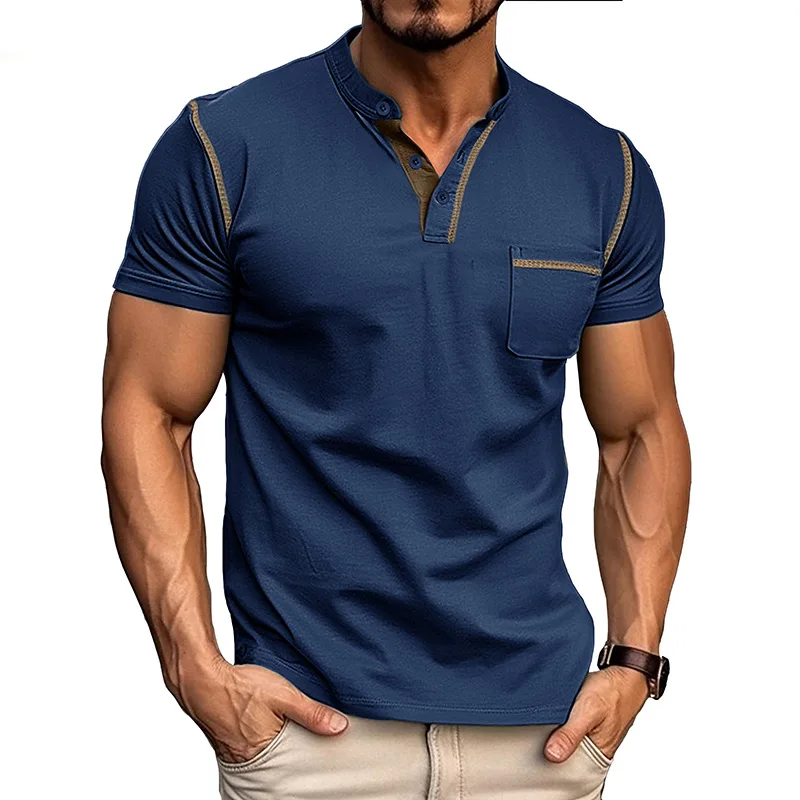 

2024 Summer Men's Short sleeved T-shirt Foreign Trade Men's Top T-shirt