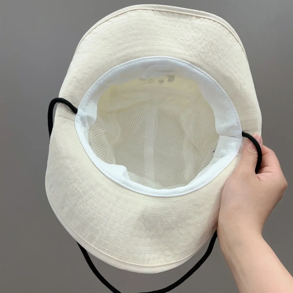 

Outdoor UV Protection Bucket Hat Cotton Cute Fishing Hat Cartoon Breathable Panama Hat
