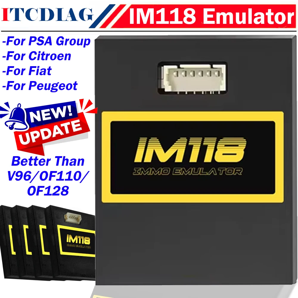 

Оптовая продажа ITCARDIAG IM118 IMMO Off Emulator для PSA Group Автомобильный иммобилайзер Emulador для Citroen для Fiat для Peugeot