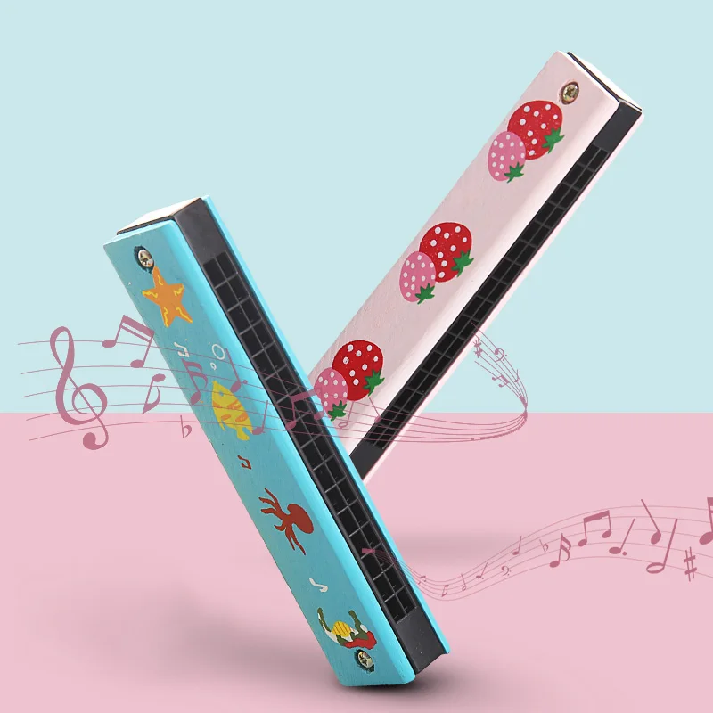 Harmonica en bois pour enfants, Instrument de musique, jouets, éducation précoce, maternelle pour débutants, outils pédagogiques, Puzzle TMZ