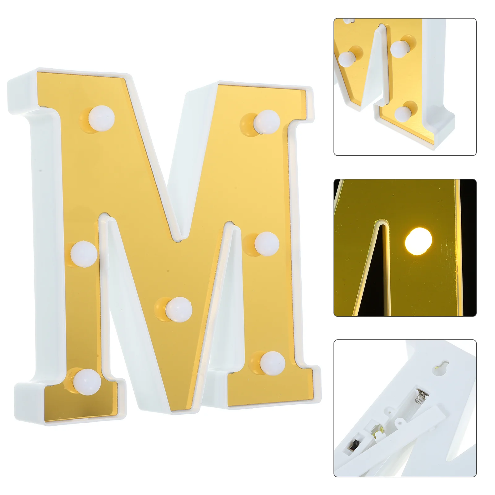 

Led Letter Light Alphabet Night Lamp Powered Decorative Sign For Bedroom Party Home Wall Decor, Unique Desktop Lighting