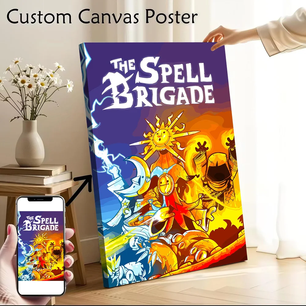 The Spell Brigade Game Art Canvas Poster Wall Art Customizable High Quality Printed Picture for Room Ornaments Home Decor Luxury