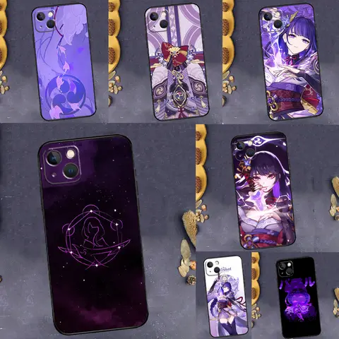 Genshin Impact Raiden Shogun Custodia per Realme 15 13 12 11 14 Pro Plus GT6 GT7 Pro C55 C15 C35 C33 C61 C63 C65 C67 C71 C75