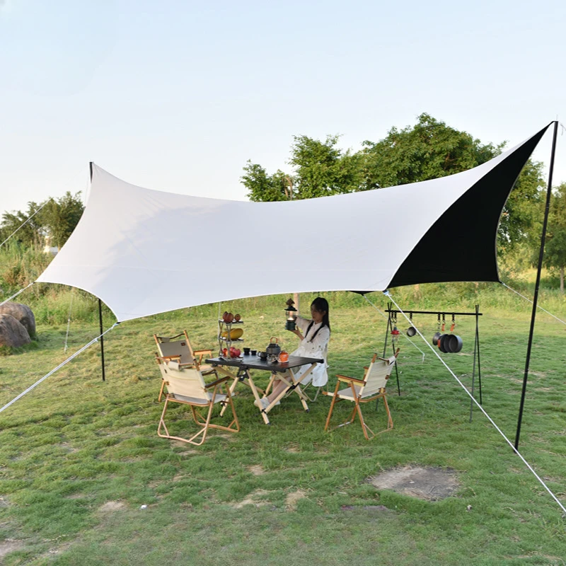 

Outdoor canopy simple multi-purpose camping tent portable thickened camping picnic sun protection octagonal butterfly awning