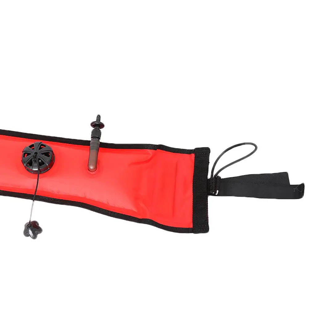 Durable SMB Safety Sausage Scuba Marker 210D Nylon Signal Tube for Spearfishing and Diving