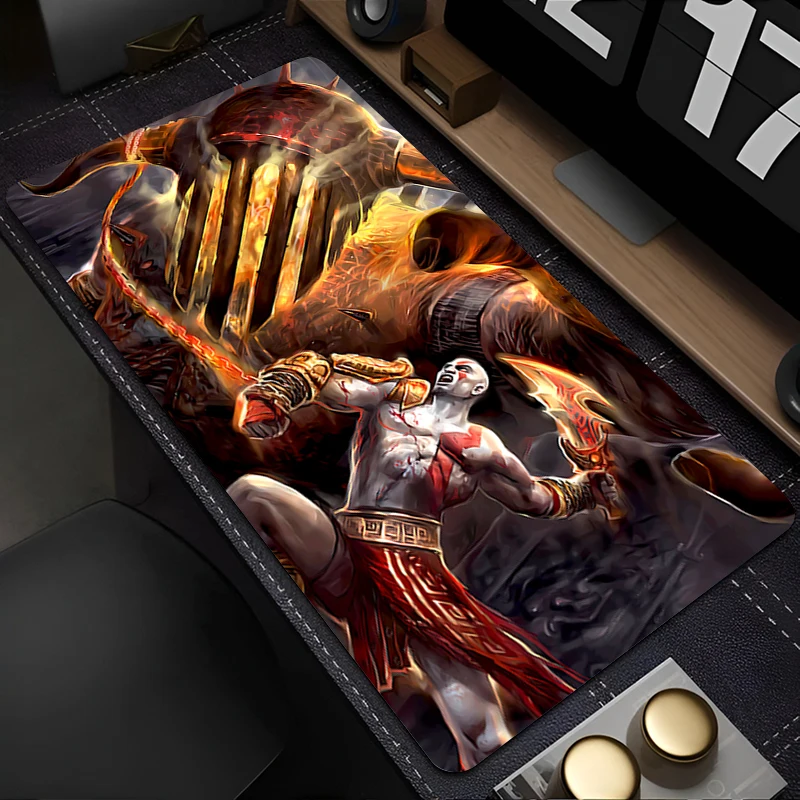 

Mouse Pad PC Accessories Keyboard Pad Office Desk Mat Anti Slip Cartoon Mousepad Natural Rubber Gaming God Of War Extended Pad