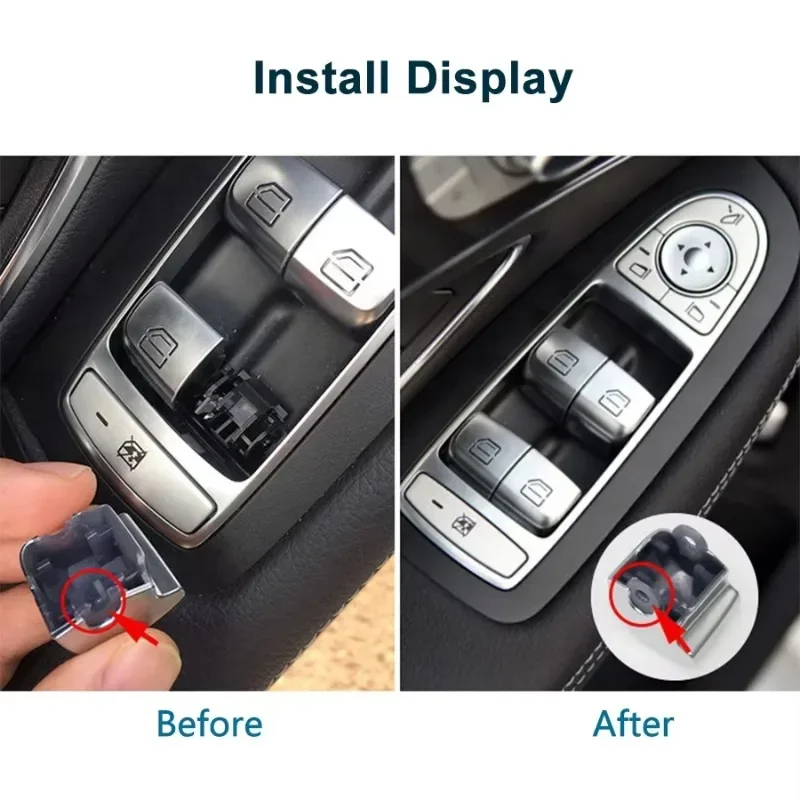 سيارة الداخلية زجاج نافذة رافع غطاء أزرار غطاء سائق الجانب لمرسيدس بنز C-Class W205 C180 C200 C260 C300 C63 GLC W253