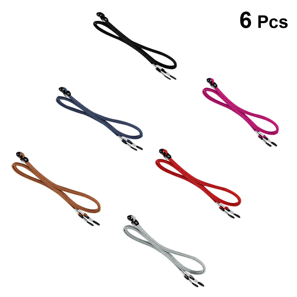 

6 Pcs Non-slip Glasses Rope Anti-slip Straps Cords Eyeglass Chain Adjustable Eyeglasses