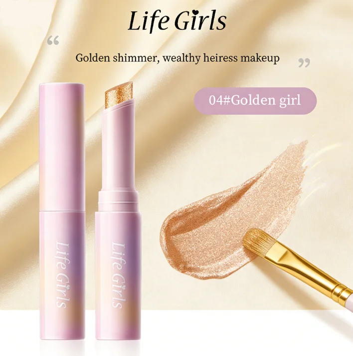 Eyeshadow Stick Shiny Multi-colored Pearlescent Shimmer Lip Balm Sparking Shine Crystal Jelly Face Makeups