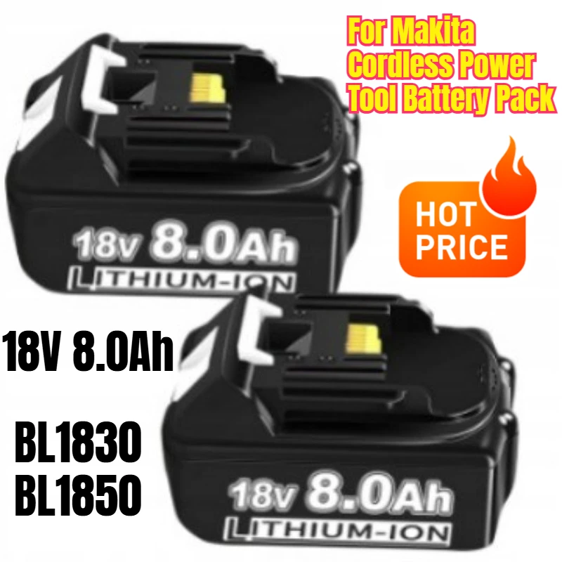 

For Makita 18V 8.0Ah BL1830 BL1850 Cordless Power Tool Battery Pack
