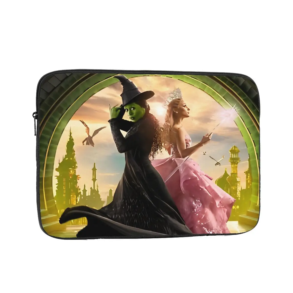 Wicked Elphaba & Glinda 12 13 15 17 Inch Laptop Sleeve Case Notebook Sleeve Cover Bag Musical Movie Shockproof Case Bag