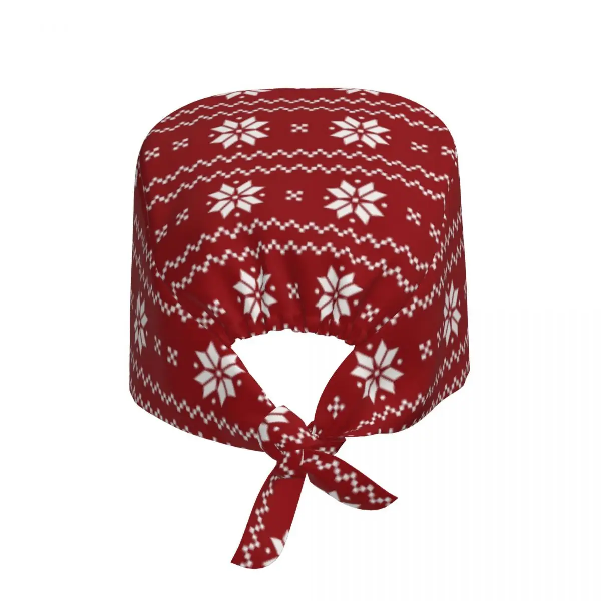 Custom Snowflake Working Cap Surgical Hats Men Women Happy Christmas Operating Room Cap Operator Hats Lab Works Hat