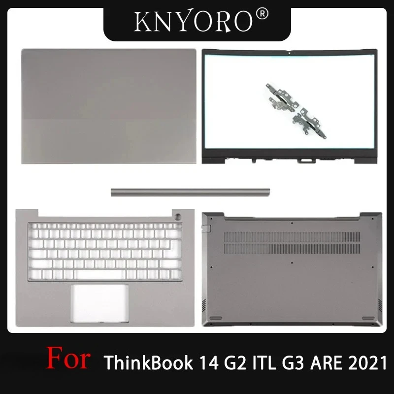 New For ThinkBook 14 G2 ITL Thinkbook G3 ARE 2021 LCD Back Case Bezel Palmrest Upper Body Housing Bottom Shell Top Cover Hinges