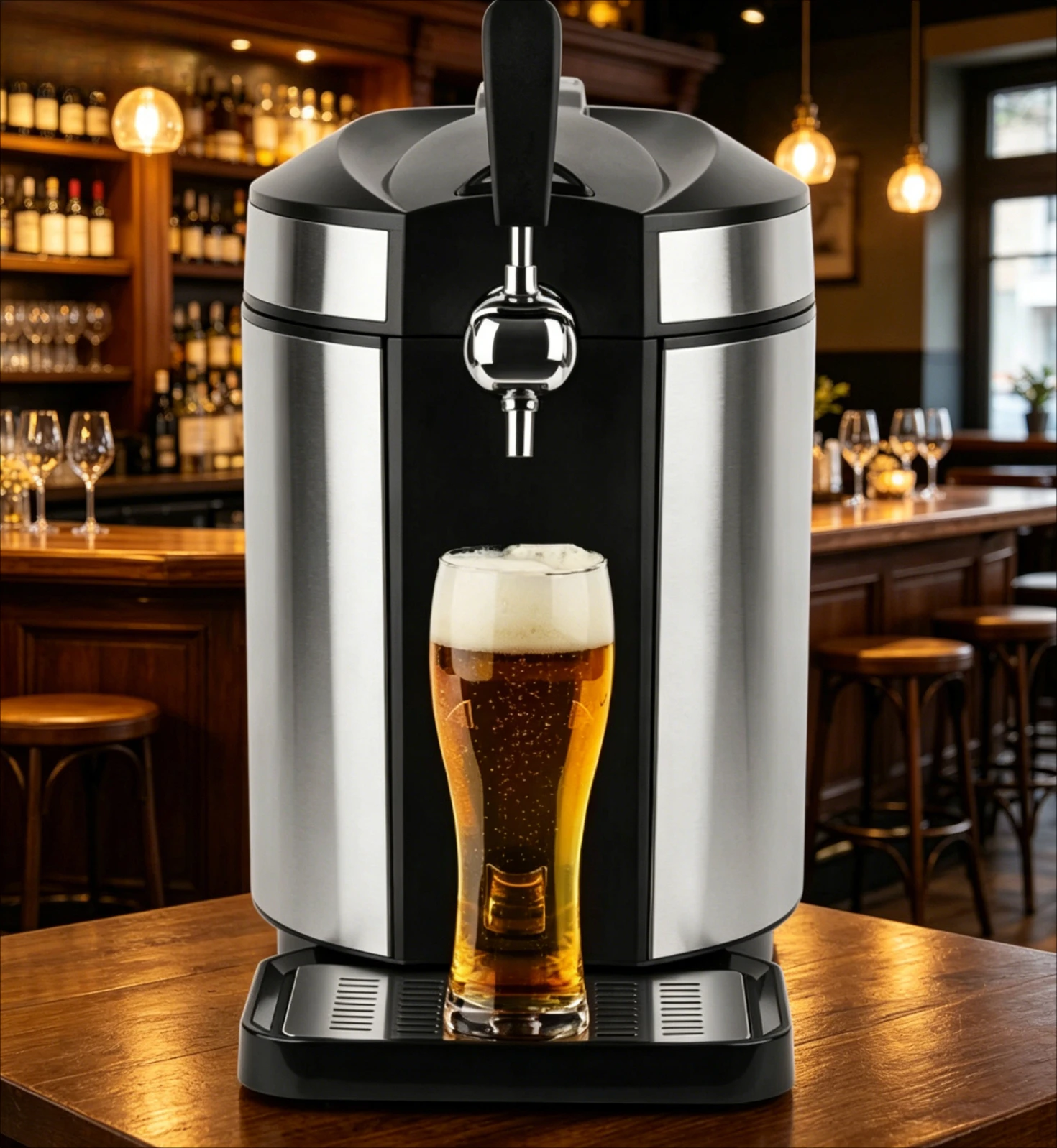 5 Liters Beer Barrel Draught Beer Machine Commercial Household Automatic Cold Wine Equipment Small Barbecue Draft