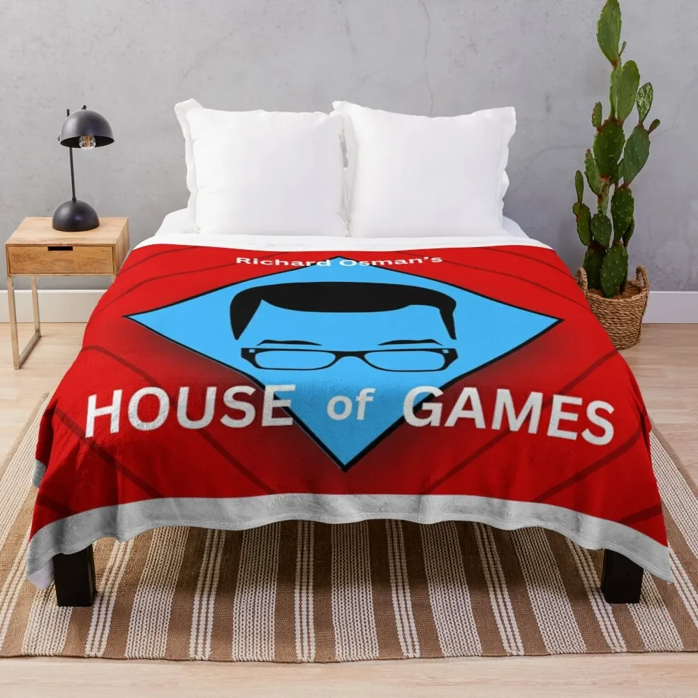

Richard Osman's House of Games Throw Blanket Retros blankets and throws wednesday Decorative Sofa Blankets